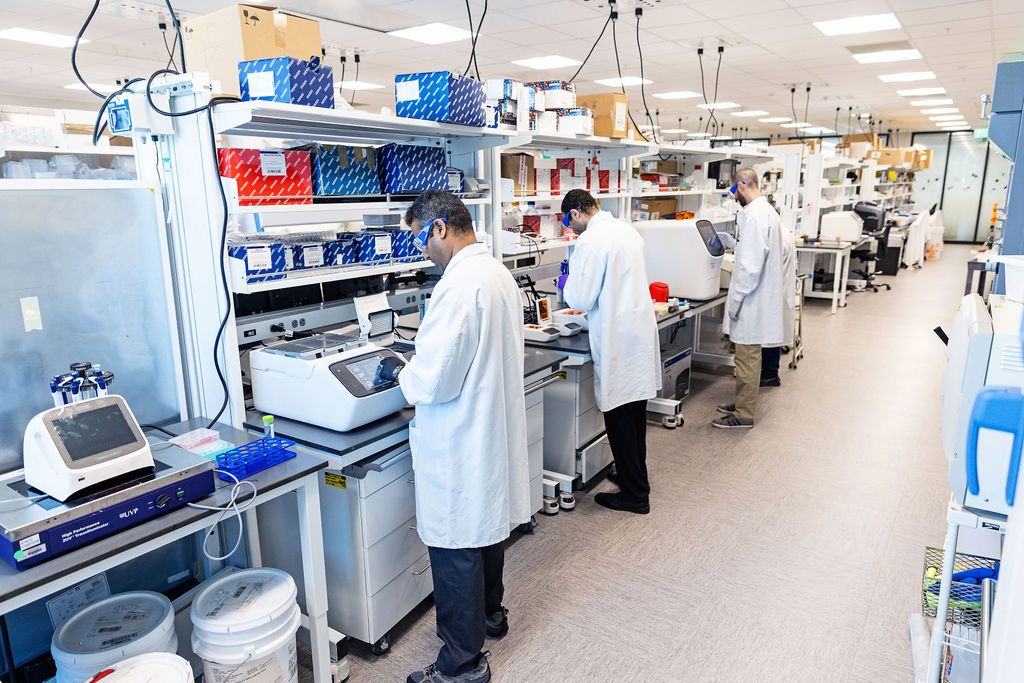 BiomEdit scientists at work in the lab