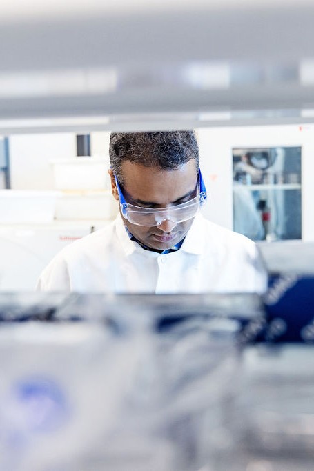 BiomEdit scientist at work in the lab
