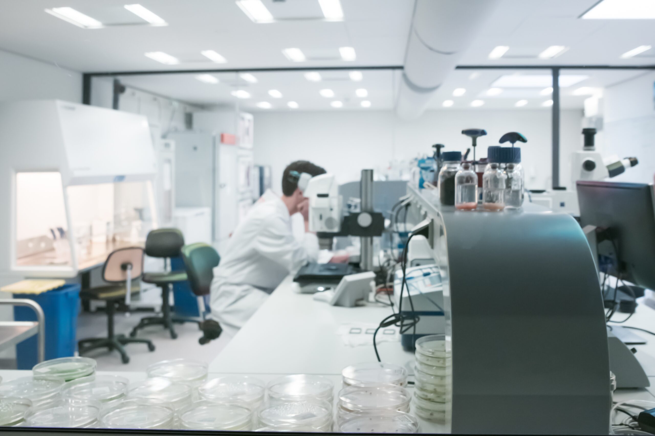 Scientist working in a research laboratory